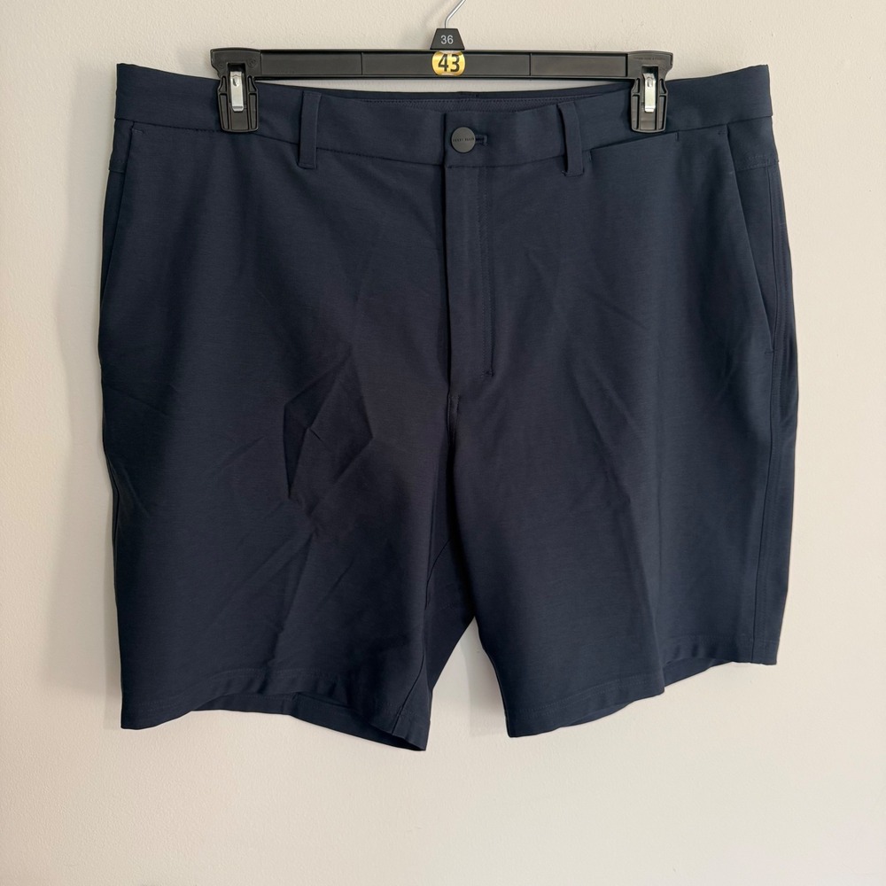 A11 Perry Ellis Motion Mens Navy Blue Performance Stretch Tech Golf Shorts Sz 38 - Picture 4 of 9